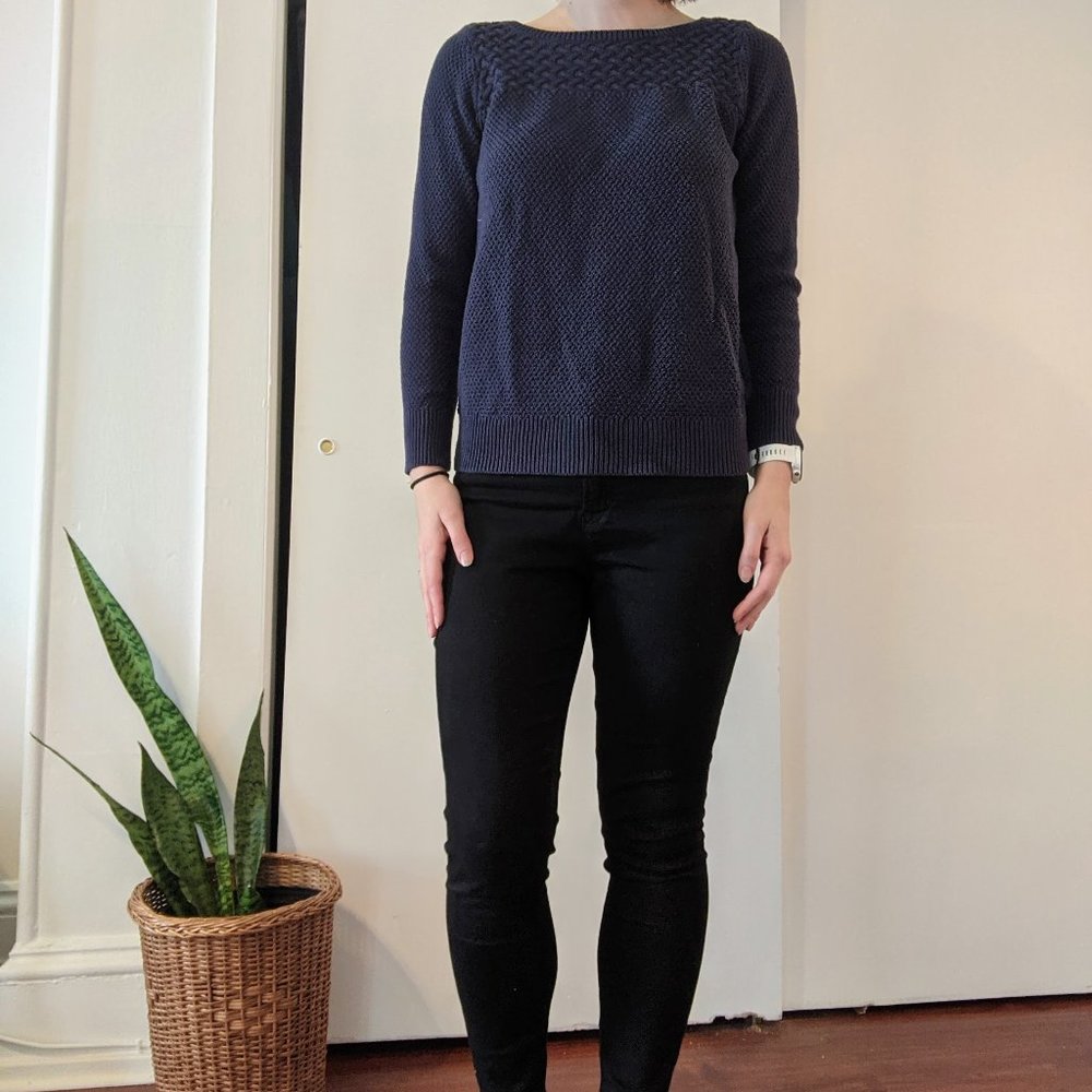 Loft navy sweater
